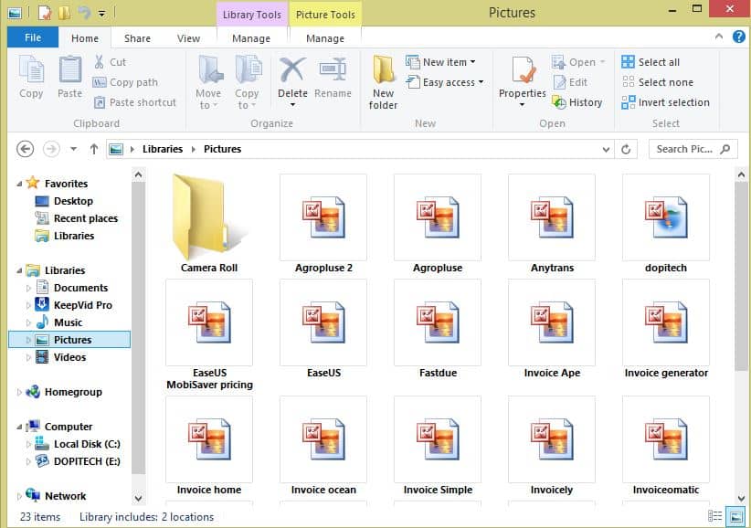image thumbnails on windows 7 or 8