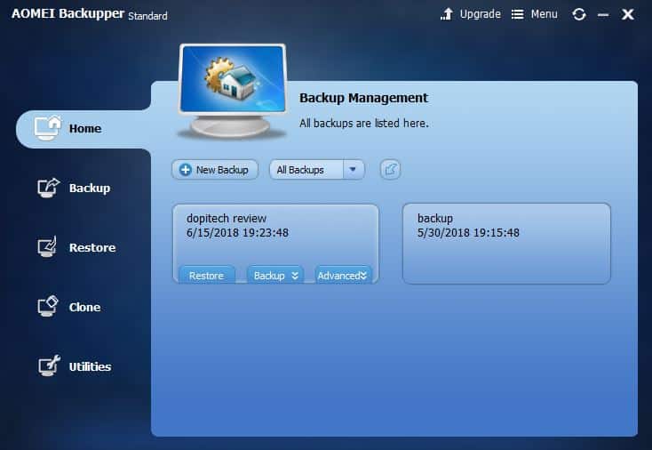 Aomei backups