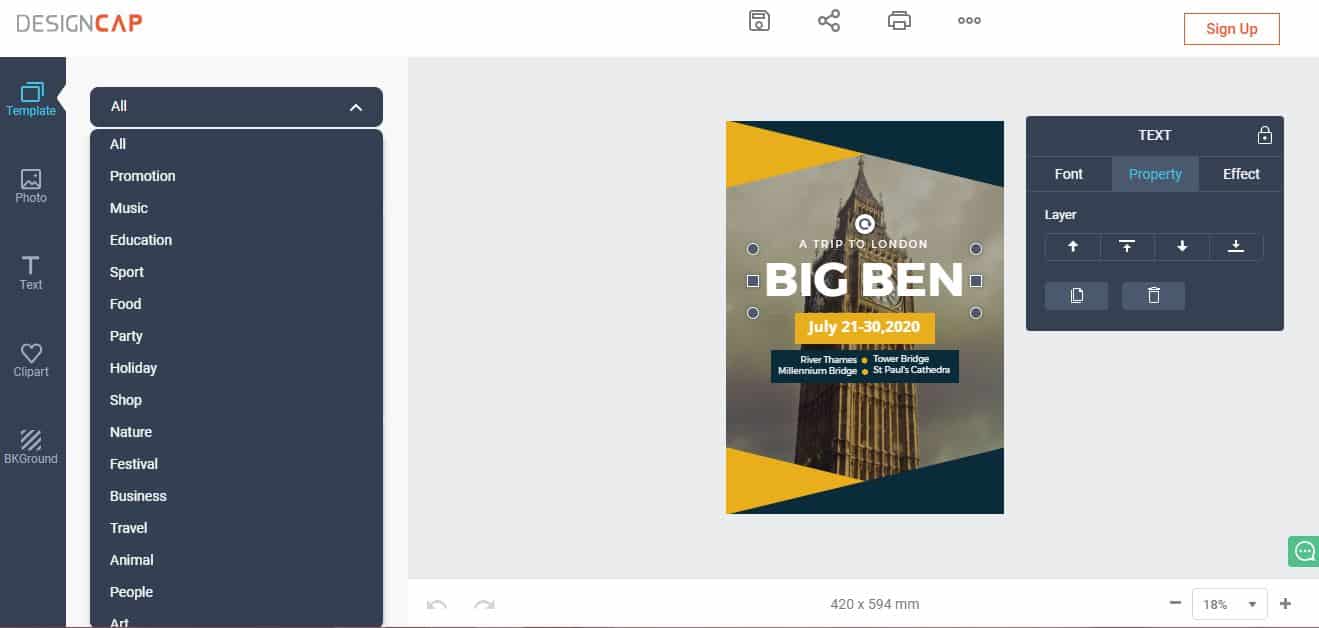 Read more about the article DesignCap Review: Create Free Professional Posters/Flyers