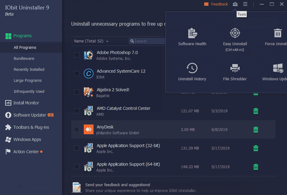 IObit Uninstaller 9 Beta