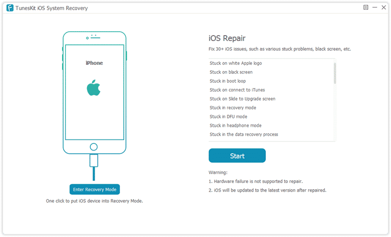 Tuneskit iOS repair software 01