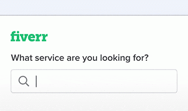 Fiverr Search Box