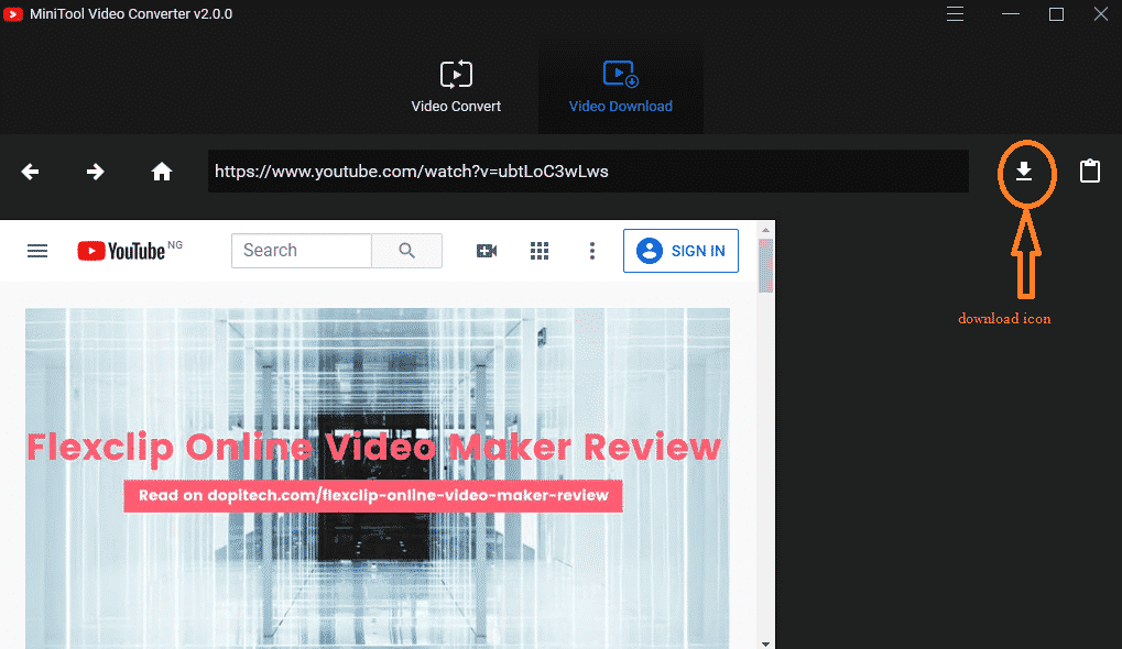 Minitool video downloader