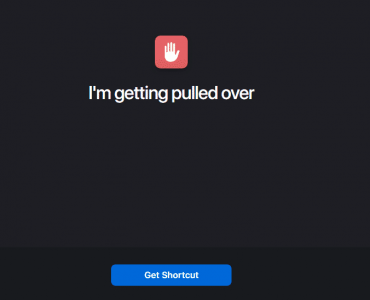 I'm getting pulled over