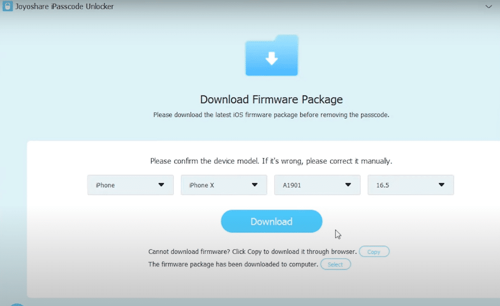 Joyoshare iPasscode Unlocker