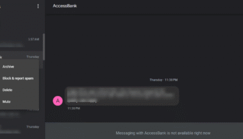 WhatsApp and SMS Messages on PC